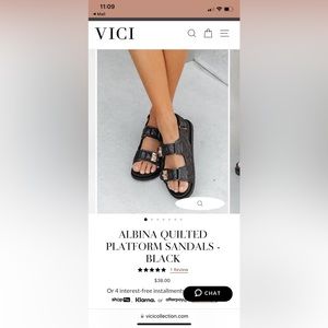 VICI sandals brand new never worn